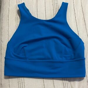 Lulu Lemon high neck Blue Sports Bra size 6
